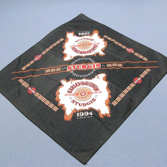 HARLEY, STURGIS BANDANA, HD HEAD BAND, TRIBAL HAV-A-HANK BANDANA USA VINTAGE - Picture 2 of 7